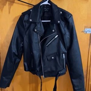 Faux leather jacket